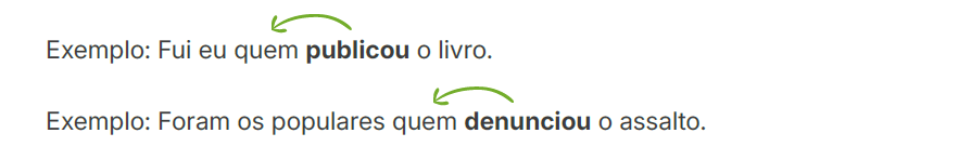 Pronome relativo “quem” funcionando como sujeito